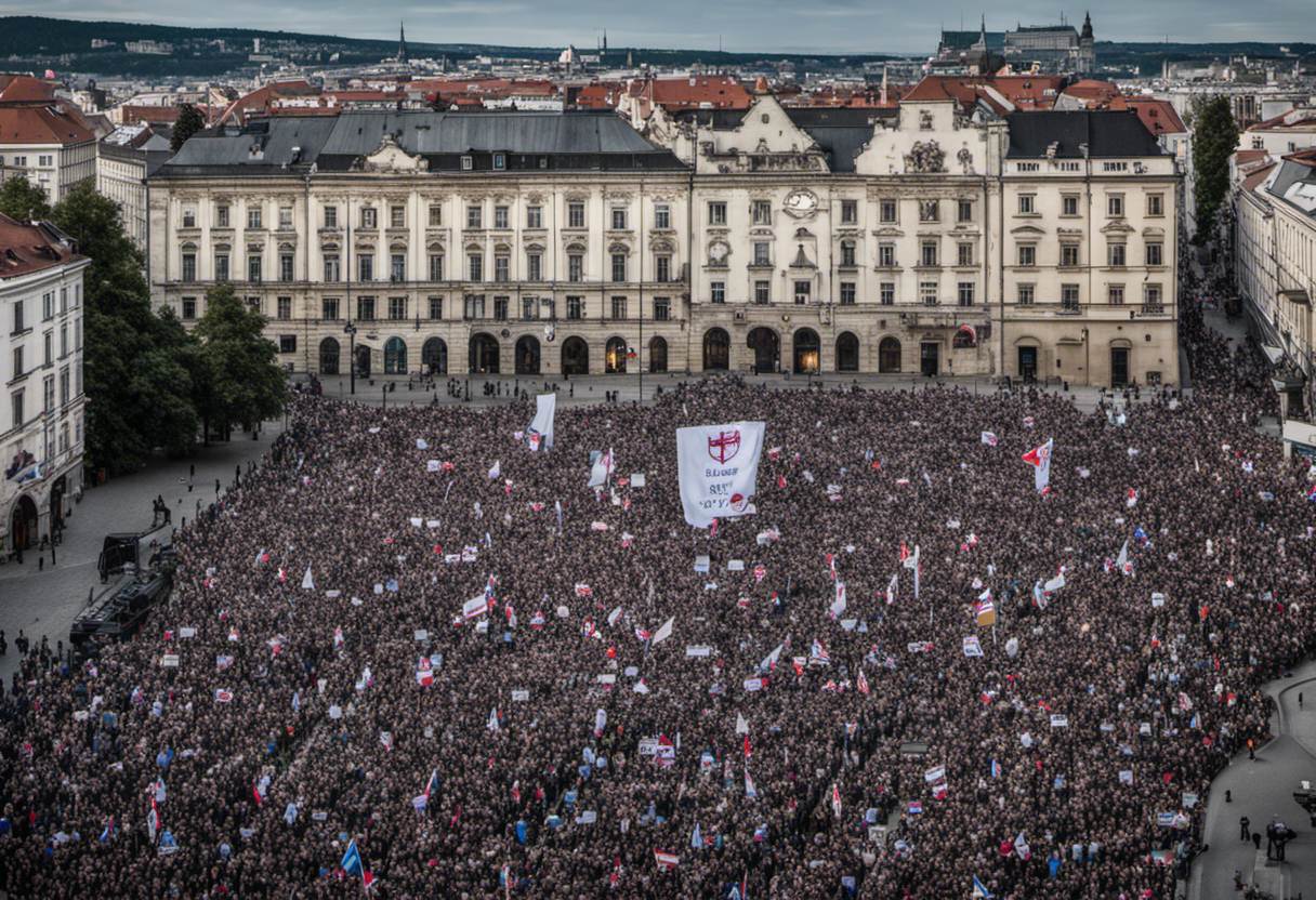 Przegląd wiadomości: Słowacy protestują w 50 miastach, do 45 000 osób gromadzi się w Bratysławie