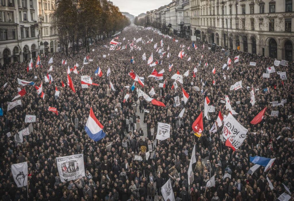 Przegląd wiadomości: Słowacy protestują w 50 miastach, do 45 000 osób gromadzi się w Bratysławie