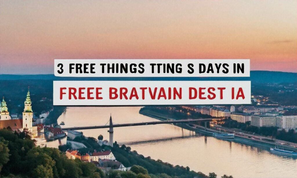 3 darmowe atrakcje w Bratysławie w ciągu najbliższych siedmiu dni
