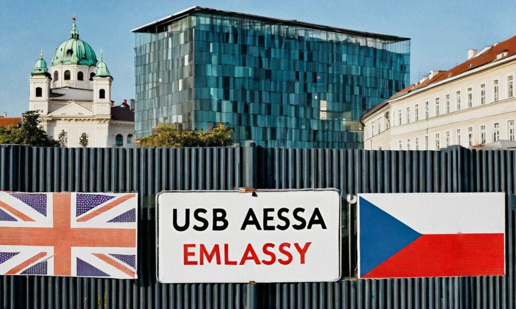 Bratysława zatwierdza przedłużenie najmu ambasady USA, pozostawiając niepopularne ogrodzenie w centrum miasta